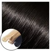 Babe Hand-Tied Weft Hair Extensions #1 Betty 18"